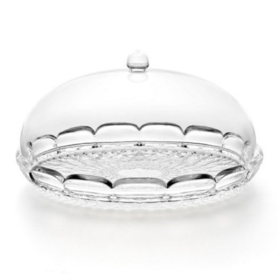 Eddingtons Cake Stand: 16Cm Guzzini Vanity Small Cake Stand With Dome ClearCrystal from B&Q