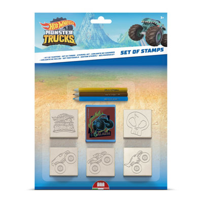 Multiprint - Hot Wheels Craft and Stationery Set - 5 Piece Stamp Set Back to School - Image 6