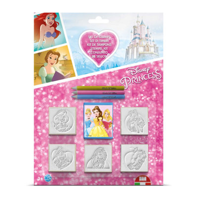 Rackhams Pink Disney Princess Blister Pack 5 Stamps – Kids Craft & Stationery Set - 1 - Image 4