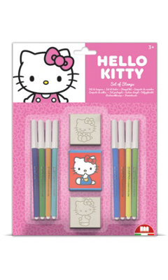 B&Q -  Hello Kitty Blister Pack 2 StampsKids Craft & Stationery Set