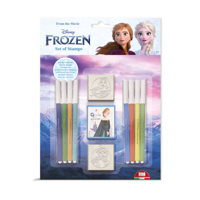 Multiprint Frozen 2 Blister Pack 2 Stamps ¿ Kids Craft & Stationery Set - Blue - Image 3