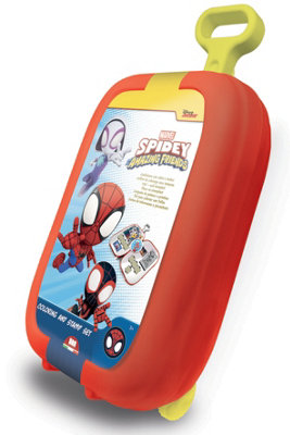 Multiprint Unisex Red Spidey & Friends Trolley - Kids Travel & Activity Case In | Size: 1 Pack - Image 5