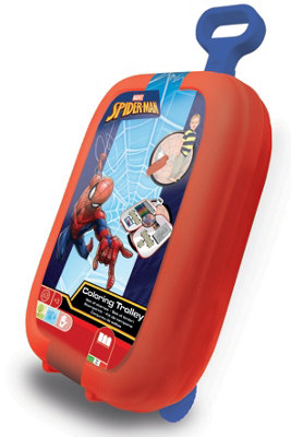 Multiprint - Marvel Spider-Man Kids Colouring and Stamp Trolley Set - Image 5