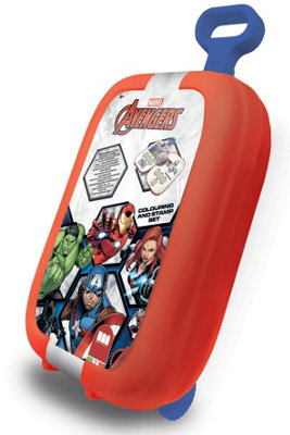 Marvels Avengers Kids Colouring And Stamp Trolley Set Multiprint - Image 5