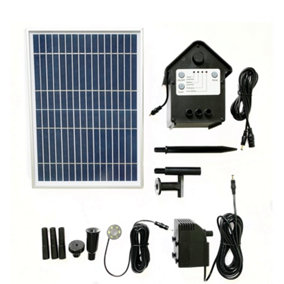 800LPH Primrose Solar Powered Water Pump Kit with Lights