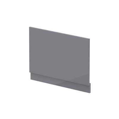 800mm Bath MDF End Panel & Plinth - Gloss Cloud Grey