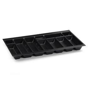 800mm Black Cutlery Tray for Blum Tandembox 422mm Long x 712mm Wide
