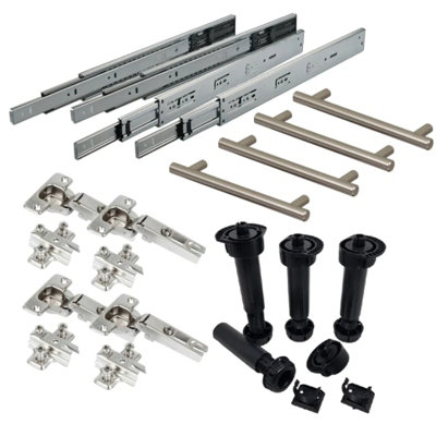800mm Drawer Line Double Base Kitchen Cabinet - 720mm High - Soft-Close ...
