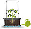 800mm Magnus Planter, Trough Flowerpot - Self-watering Mobile Living Wall Kit - W79 D38 H39, 78L - Self-watering - Stone Grey