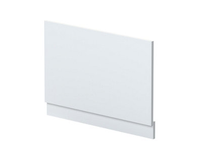 800mm Straight Reversible Bath End Panel & Plinth - Satin White