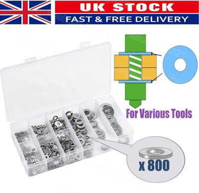 800Pcs Round Flat Repair Washers Stainless Steel For Screws Bolts M2 M2.5 M3 M4 Price Comparisons | Compare The Build