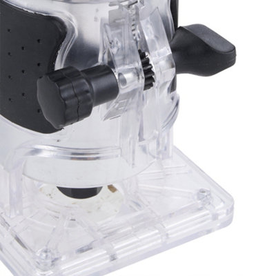 800W 6-Speed Electric Wood Router with 6.35mm Collet & Included Router Bit