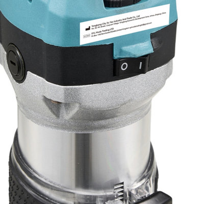 800W 6-Speed Electric Wood Router with Router Bits Set
