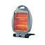 800W Halogen Heater Instant Heat Winter Warm Oscillating 2 Bars For Winter Home, Office, Living Room, Caravan, Garages