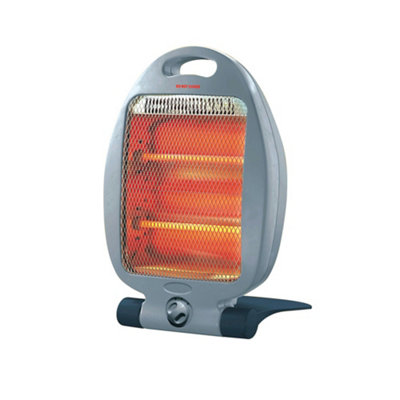 800W Halogen Heater Instant Heat Winter Warm Oscillating 2 Bars For Winter Home, Office, Living Room, Caravan, Garages