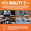 800W Halogen Heater Instant Heat Winter Warm Oscillating 2 Bars For Winter Home, Office, Living Room, Caravan, Garages