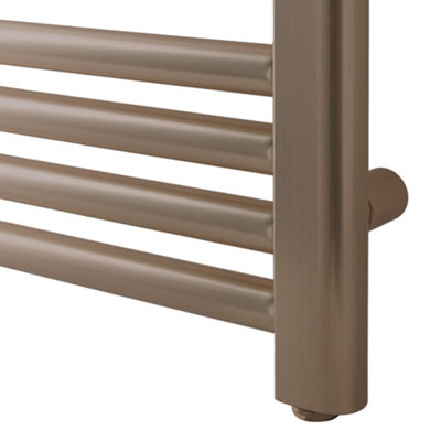 800x500mm Luxury Brushed Bronze Heated Towel Rail Radiator