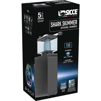 Sicce Shark Skimmer 150 Efficient Aquarium Filter For Clear Water Compact Design Ideal For Aquatic Enthusiasts from B&Q