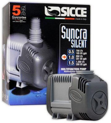 B&Q -  Syncra Silent Pump 1.0 2150L/h 32W 2M20-25mm Hose Connection