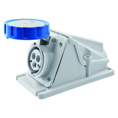 Gewiss GW62499 Low Voltage Screw Wiring 90 Degree Angled Surface-Mounting Socket - Image 3