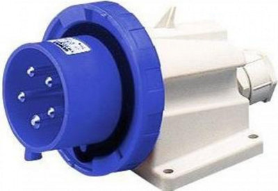 Gewiss Gw60437 Low Voltage Screw Wiring 90 Degree Angled Surface-Mounting Inlet