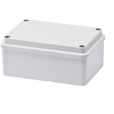 Gewiss Gw44205 Grey Plastic Junction Box 120mm X 80mm X 50mm from B&Q
