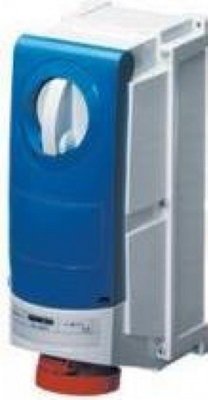 Gewiss Gw66532 Heavy-Duty 63A Vertical Interlocked Socket Outlet 415V from B&Q