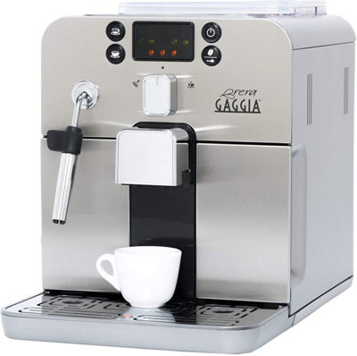 Gaggia Brera Bean To Cup Coffee MachineSilver from B&Q