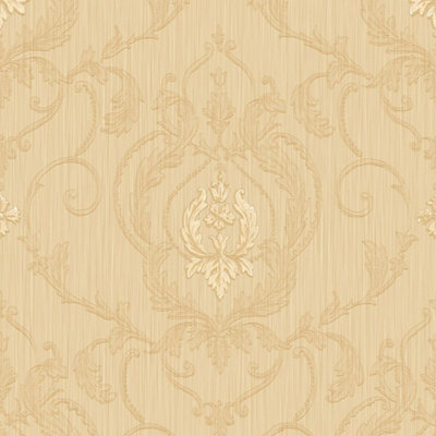 Galerie Ornamenta 2 Gold Ornamenta Medallion Embossed Wallpaper from B&Q
