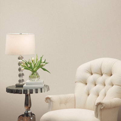 Galerie Ornamenta 2 Beige Textured Plain Embossed Wallpaper from B&Q