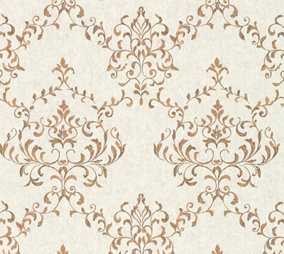 Galerie Neapolis 3 Gold Neapolis Damask Embossed Wallpaper from B&Q