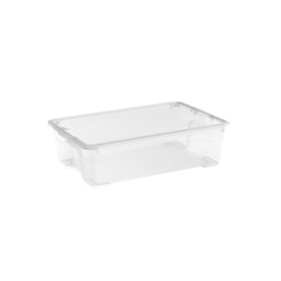 Curver R Box Clear 25L Medium Stackable Storage Box With Lid from B&Q