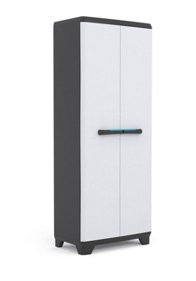 B&Q -  Linear Plastic Tall Cabinet 240864