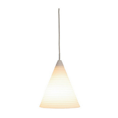 Luminosa Lighting Luminosa Trend Dome Pendant Ceiling Lights Satin Nickel from B&Q