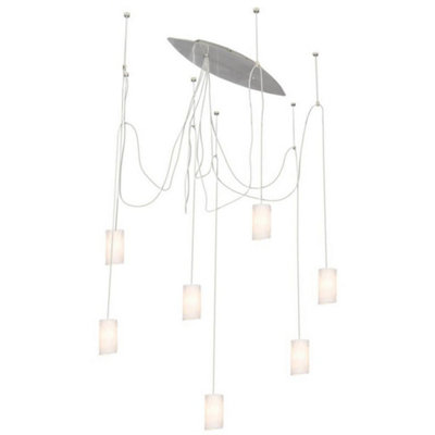 B&Q -  Luminosa Boston Cluster Pendant Ceiling Light Satin Nickel