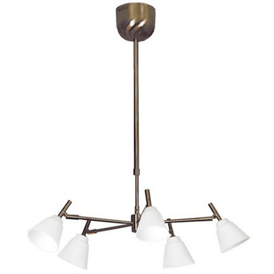 Luminosa Lighting Luminosa Orlando Multi Arm Pendant Ceiling Light Bronze