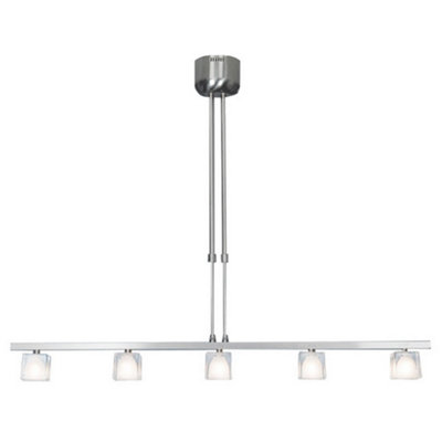 Luminosa Lighting Luminosa Luster Straight Bar Pendant Ceiling Light Satin Nickel