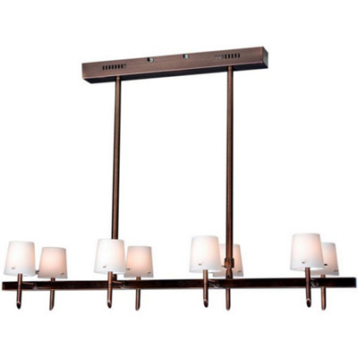 Luminosa Lighting Luminosa Luster Straight Bar Pendant Ceiling Light Bronze