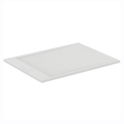 Ideal Standard Ultraflat S I.life Matt Pure White Rectangular Centre Drain Universal Shower Tray (L)1200mm (W)800mm (H) 30mm from B&Q