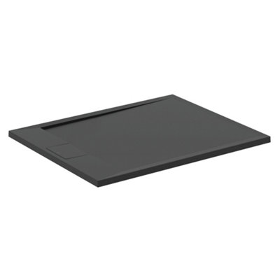 Ideal Standard Ultraflat S I.life Matt Jet Black Rectangular Universal Shower Tray (L)1000mm (W)800mm (H) 30mm from B&Q