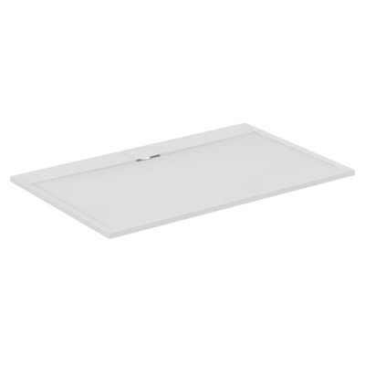 B&Q -  Ultraflat S I.life Matt Pure White Rectangular Universal Shower Tray (L)1600mm (W)1000mm (H) 30mm