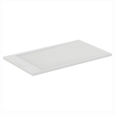 B&Q -  Ultraflat S I.life Matt Pure White Rectangular Universal Shower Tray (L)1200mm (W)700mm (H) 30mm