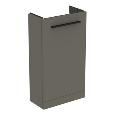 Ideal Standard I.life S Slimline Matt Quartz Grey Freestanding Bathroom Vanity Unit (H) 740mm (W) 410mm from B&Q