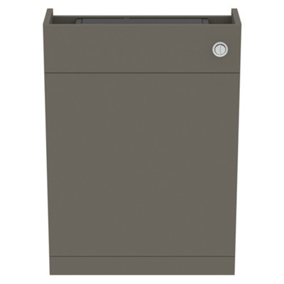 Ideal Standard I.life S Matt Quartz Grey Modern Freestanding Slimline Toilet Cabinet (H)835mm X (W)600mm from B&Q