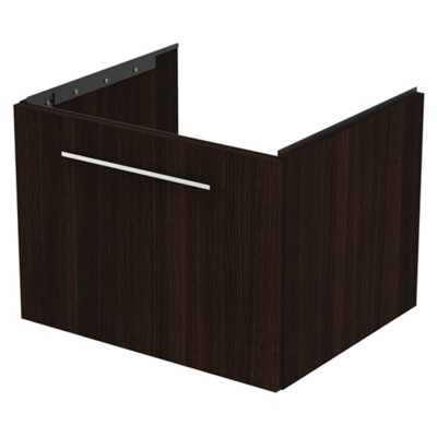 Ideal Standard I.life B Coffee Oak Effect Wall-Mounted Bathroom Vanity Unit (H) 440mm (W) 600mm from B&Q