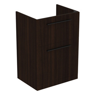 Ideal Standard I.life A Standard Matt Coffee Brown Oak Effect Freestanding Bathroom Vanity Unit (H) 853mm (W) 600mm from B&Q