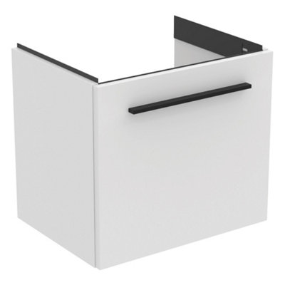 Ideal Standard I.life S Compact Matt White Wall-Mounted Bathroom Vanity Unit (H) 440mm (W) 500mm from B&Q
