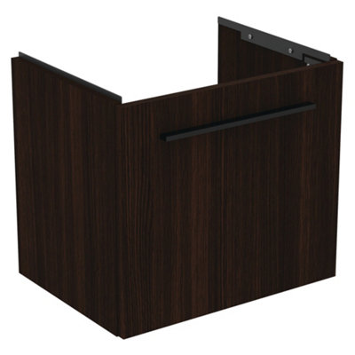 Ideal Standard I.life S Compact Coffee Oak Effect Wall-Mounted Bathroom Vanity Unit (H) 440mm (W) 500mm from B&Q