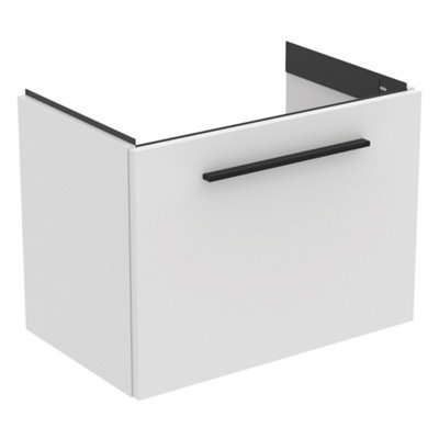 Ideal Standard I.life S Compact Matt White Wall-Mounted Bathroom Vanity Unit (H) 440mm (W) 600mm from B&Q