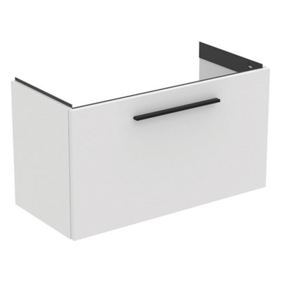 Ideal Standard I.life S Compact Matt White Wall-Mounted Bathroom Vanity Unit (H) 440mm (W) 800mm from B&Q